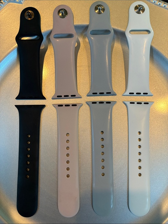 Unknown Other - Apple Watch Bands Silicone Bundle of 4— Black, Pink, Gray, White Size 38-41mm